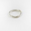 Flat silver ring