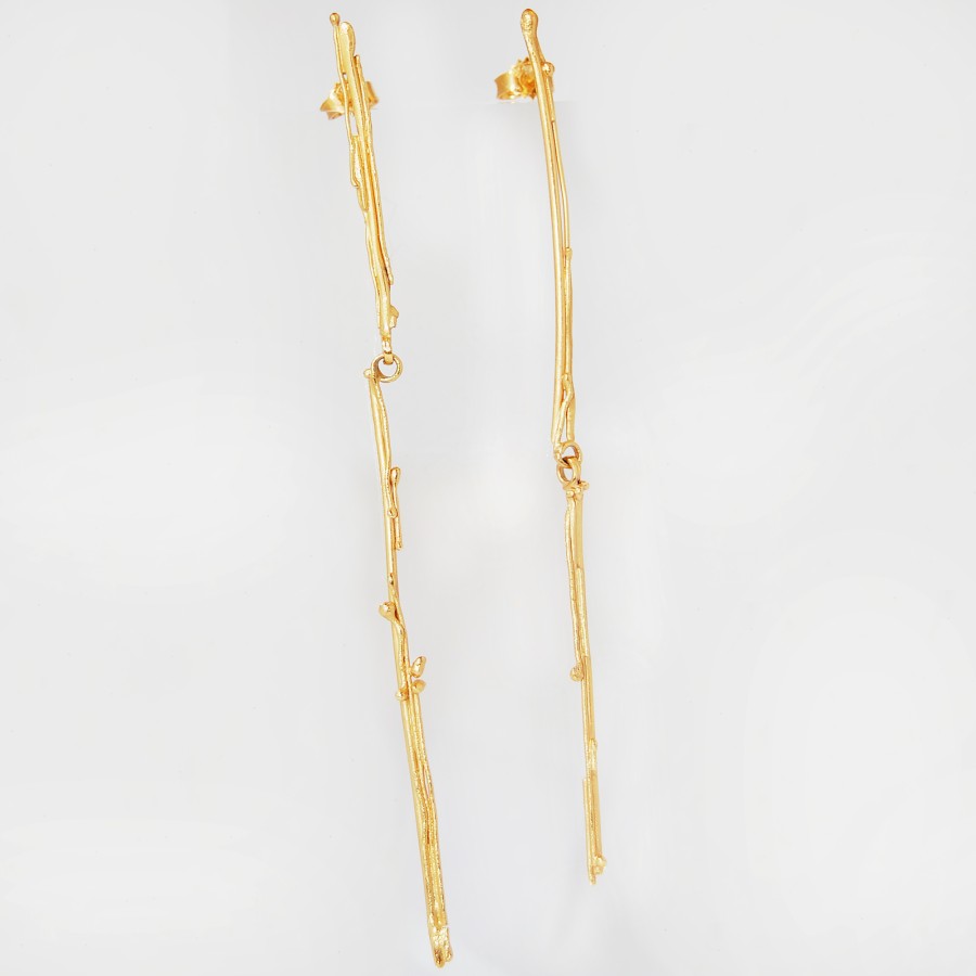 Golden Icicle earrings