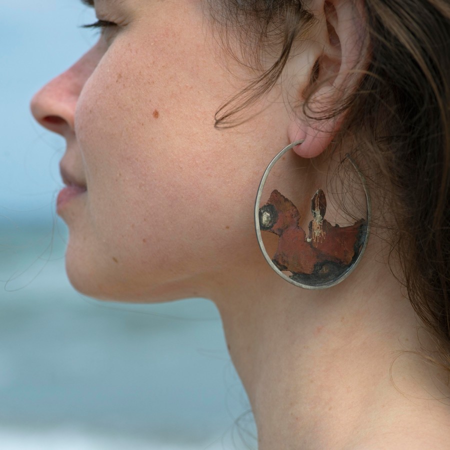 Landscape earrings