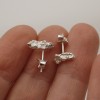 Silver Nugget earrings