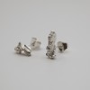 Silver Nugget earrings